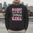 Daddy Of The Birthday Girl Family Pink Coquette Bow Men Sweatshirt Daddy Of The Birthday Girl Family Pink Coquette Bow Men Sweatshirt