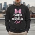Daddy Of The Birthday Girl Pink Bow Birthday Family Matching Men Sweatshirt