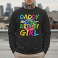 Daddy Of The Birthday Girl Retro 80's Party Men Sweatshirt