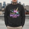 Daddy Of The Birthday Princess Girl Dad Unicorn Bday Party Men Sweatshirt