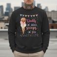 Daddy Dad Ice Cream Third Birthday Three Scoops Of Fun Men Sweatshirt