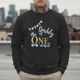 Daddy Of Mr One-Derful Party Blue-Gold Dad Boy 1st Birthday Men Sweatshirt