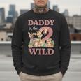 Daddy Of The Two Wild Zoo 2nd Birthday Safari Jungle Animal Men Sweatshirt