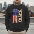 Dance Dad US American Flag Shirt Dancer Dancing Father Men Men Sweatshirt