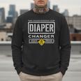Diaper Changer Duty Expecting Baby New Dad Mom Men Sweatshirt