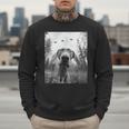 Dog Mom Dad Alien Selfie Weimaraner UFO For Men Women Men Sweatshirt