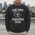 Egg Hunt Champion 2025 First Time Dad Pregnancy Reveal Men Sweatshirt