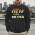Fantasy Football Dad Champion Vintage Draft Party Men Sweatshirt