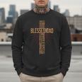 Father's Day For Dad Husband Blessed Dad Christian Men Sweatshirt