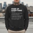 Father's Day For Office Dad Fixer Of Everything Men Sweatshirt