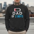 Father's Day Tee Dad Of 2 Boys Man Idea Men Sweatshirt