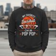 My Favorite Basketball Player Calls Me Pop Pop Funny Dad Men Sweatshirt