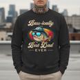 Fishing Father's Day Dad Fisherman Birthday Graphic Men Sweatshirt