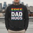 Free Dad Hugs Pride Flag Month LGBTQ Transgender Support Men Sweatshirt