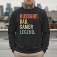 Gamer Husband Dad Video Game Legend Father's Day Men Sweatshirt Gamer Husband Dad Video Game Legend Father's Day Men Sweatshirt