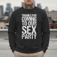Gender Reveal Mum Dad Party Men Sweatshirt