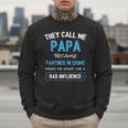 Grandpa Papa Partner In Crime Dad Men Sweatshirt