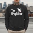 The Greyfather African Grey Parrot Lovers Bird's Dad Men Sweatshirt