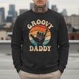 Groovy Daddy 70s Aesthetic Nostalgia 1970's Retro Groovy Dad Men Sweatshirt