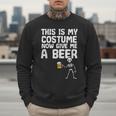 Halloween This Is My Costume Give Me Skeleton Dad Men Men Sweatshirt