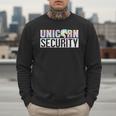 Halloween Mom Dad Daughter Adult Costume Unicorn Security Men Sweatshirt