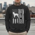 Heeler Dad Flag Vintage Blue Red Cattle Dog Patriot Men Men Sweatshirt