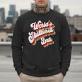 Humor Sarcastic Father's Day Adult Jokes World's Sluttiest Dad Small Men Sweatshirt