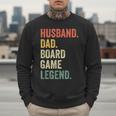 Husband Dad Board Game Night Legend Father Vintage Men Sweatshirt