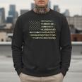 Husband Daddy Protector Hero Fathers Day Camo American Flag Men Sweatshirt