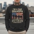 I'm A Dad Grandpa And Veteran Patriotic US Flag Veterans Day Men Sweatshirt