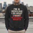 I'm a Grown Man I Do What My Daughter Wants Dad Men Sweatshirt