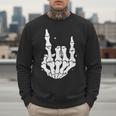 Just A Dad Who Always Came Back 2 Sided Skeleton Men Sweatshirt