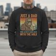 Just A Dad Who Always Came Back With The Milk Daddy Men Sweatshirt