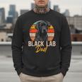 Lab Dad Retro Black Labrador Owner Men Sweatshirt