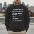 Labor Coach Expecting Dad Rules Papa Baby Men Sweatshirt