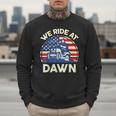 Lawn Mowing We Ride At Dawn Father Day Care Mower Dad Men Sweatshirt
