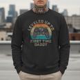 I Leveled Up To First Time Daddy Soon To Be Dad Men Sweatshirt