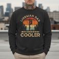 Lineman Dad Like A Regular Dad But Cooler Lineman Men Sweatshirt