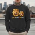 Lion Dad Like Father Like Son Lions Lovers Fathers Day Men Sweatshirt