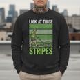 Look At Those Stripes Lawn Mowing Dad Lawn Mower Small Men Sweatshirt