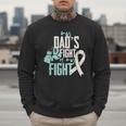 Lung Cancer Dad Ribbon Men Sweatshirt