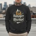 Magical Dad Manager Of Mischief Birthday Boys Girls Men Sweatshirt