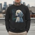 Maltipoo Starry Night Van Gogh Maltipoo Mom Dad Owner Men Sweatshirt