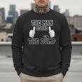 The Man Behind The Bump Baby Shower Shirts For Mom And Dad Men Sweatshirt