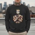 I Am Man King Powerful Dad Afro Melanin Black History Men Sweatshirt