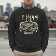 I Am Man King Powerful Dad Afro Melanin Men Sweatshirt