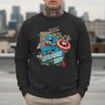 Marvel Captain America Legendary Dad Father's Day Men Sweatshirt Marvel Captain America Legendary Dad Father's Day Men Sweatshirt
