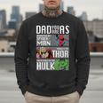 Marvel Father's Day Spider-Man Thor Hulk Dad Attributes Men Sweatshirt
