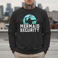 Mermaid Security Shirt Boys Swimmer Dad Merdad Trident Men Sweatshirt