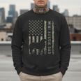 Mini Aussie Dad Australian Shepherd Dog Camo USA Flag Men Sweatshirt